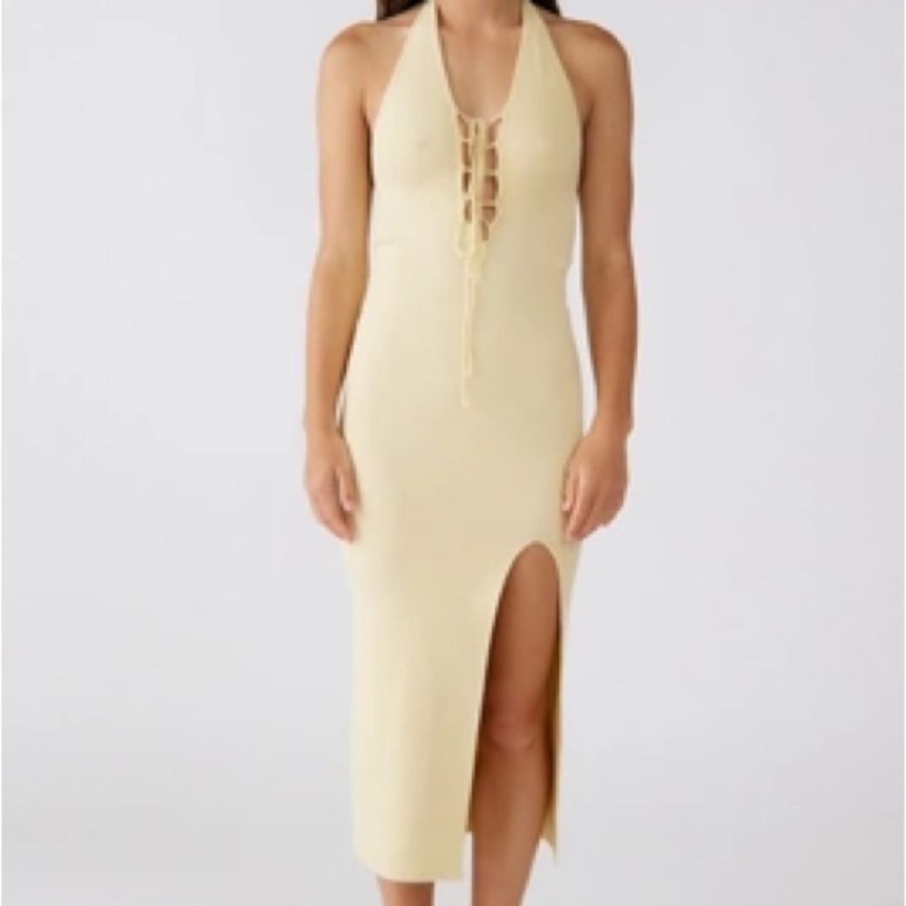 Urban Outfitters Light Yellow Knit Dress